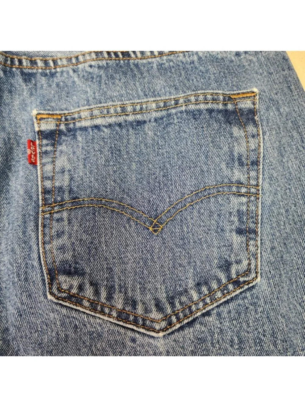Levi's Men's 501 Original Fit Straight Leg Blue Jeans Button Fly Workwear 34/31